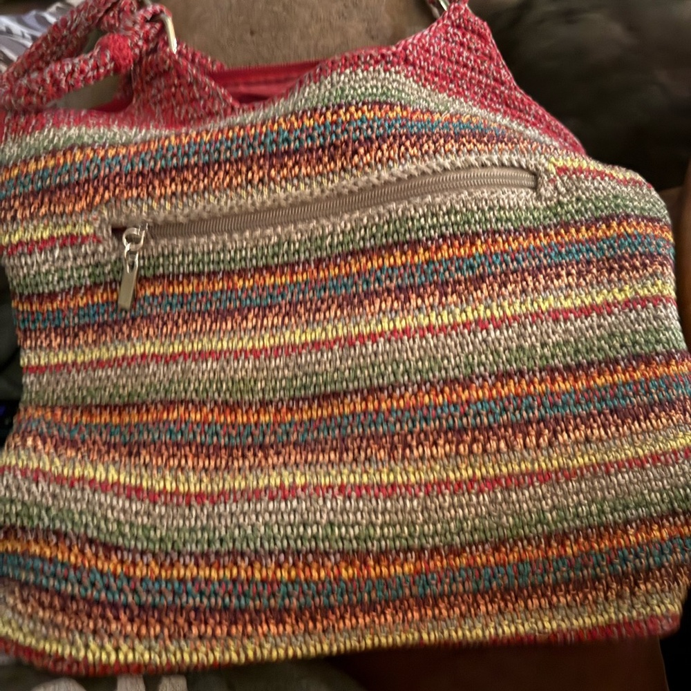 Multicolor Striped Women's Bag